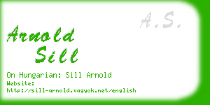 arnold sill business card